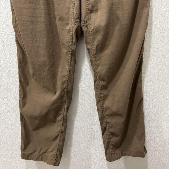 Duluth Trading Dry on the Fly Carpenter Pant Men LARGE x34 Tan Outdoor Stretch - Picture 4 of 8